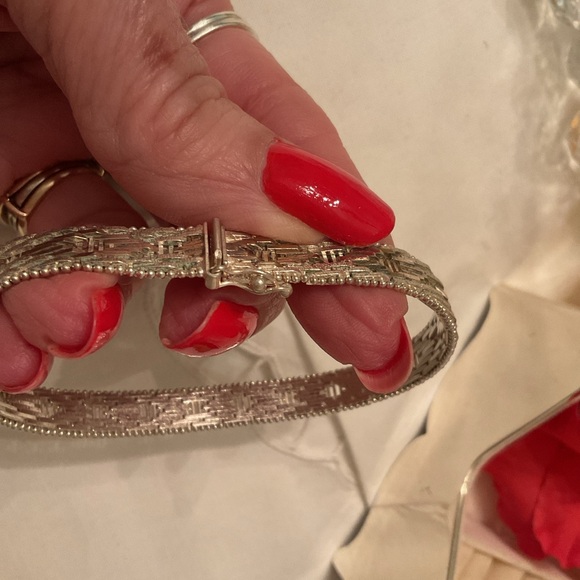 MILOR, ITALY 925 STERLING SILVER RICCO TWO-TONE GOLD/SILVER 8” BRACELET 22 GRAMS - Picture 6 of 16